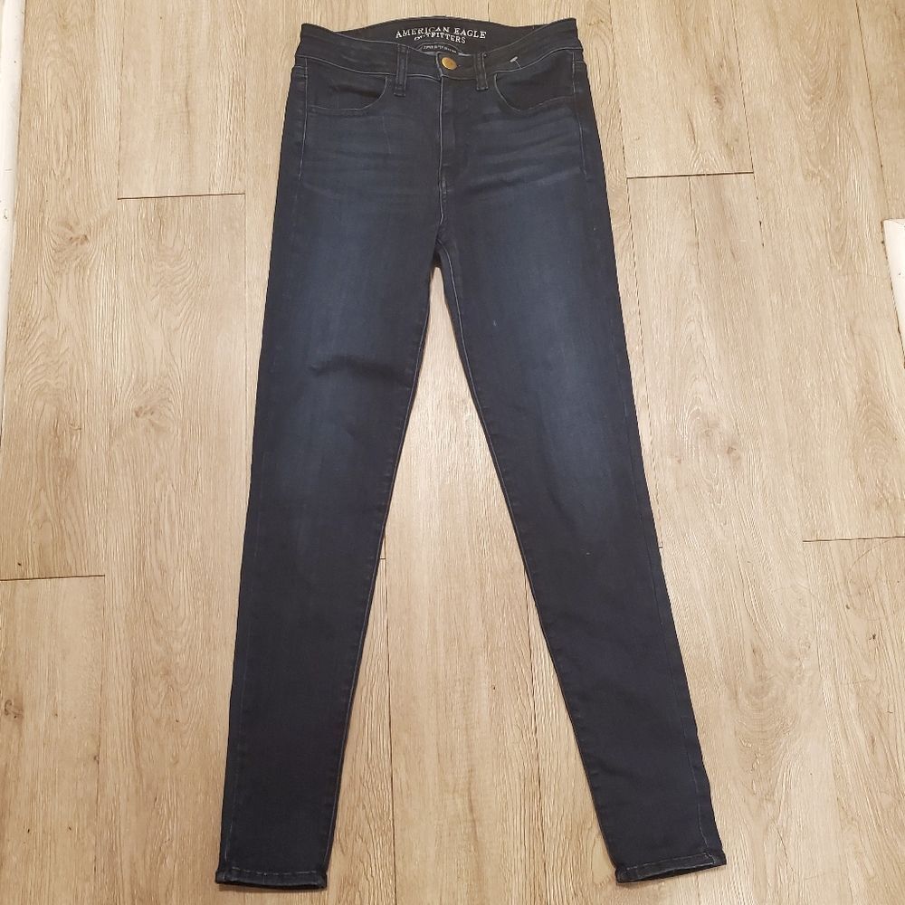 American eagle super super stretch hi rise jeggings size 4